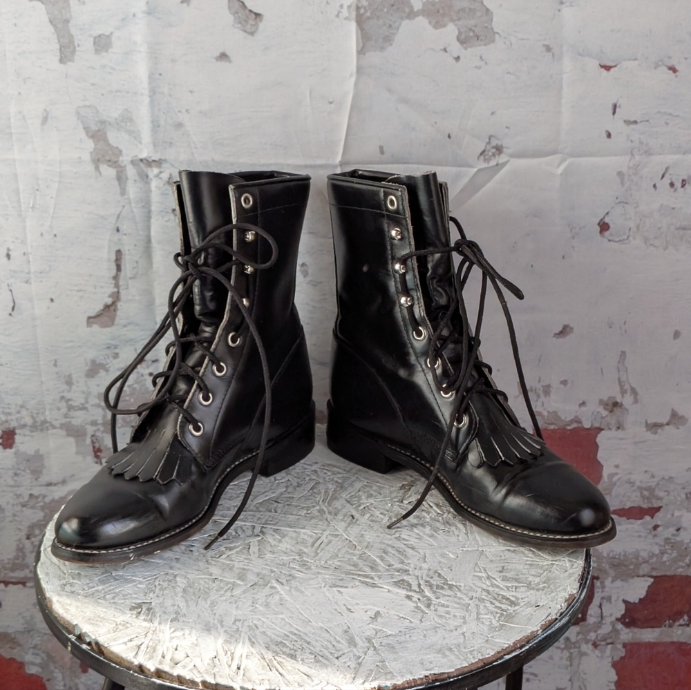 Justin Diamond J Vintage Leather Boots  * Specialty*Size